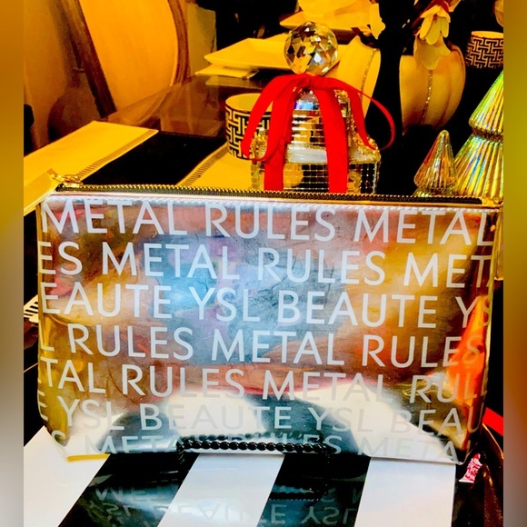 Yves Saint Laurent Handbags - “HOST PICK” Yves Saint Laurent (YSL) Beaute clutch makeup bag